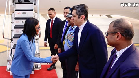 India Visit: Venezuela's Acting President Delcy Rodriguez Arrives in New Delhi for Bilateral Talks
