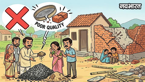 Wardha Gharkul Update: Extortion under the guise of JCB rental and substandard sand; sand quarry administration flouts government regulations.