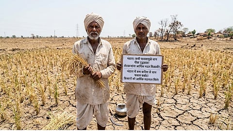 bhandara low rainfal paddy farming crisis 2026