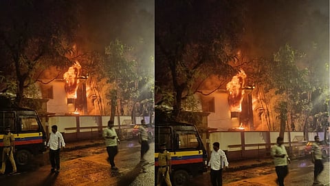 byculla police station fire mumbai short circuit