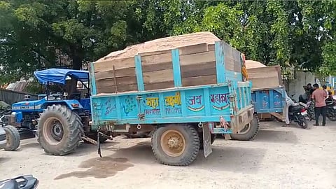 Allegations of official protection to illegal sand mining activities have surfaced following the confrontation involving the Dial-112 response vehicle