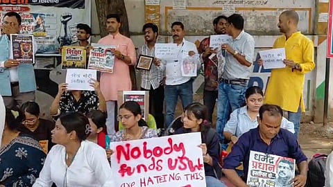 The OBC Mahasabha staged a massive protest in Gwalior against the alleged lathi-charge at the Jiwaji University gate, demanding accountability and action over the incident