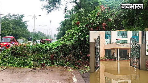 Waterlogging crisis returns to Nagpur; rivers and drains overflowing, flood risk in low-lying areas; residents face increased difficulties.