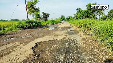 Hingna-Kanholibara to Takalghat road in poor condition; potholes on the 10-km stretch cause daily accidents, troubling residents of 15 villages.
