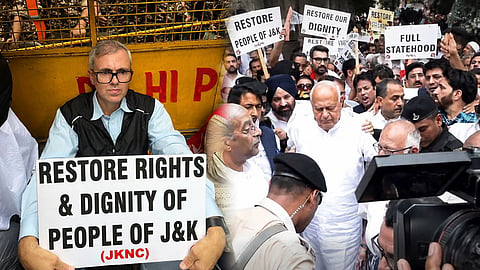 Why is Modi's promise half-fulfilled? NC protests in Delhi demanding full statehood for Jammu and Kashmir