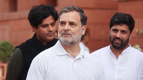 parliament monsoon session rahul gandhi mic dharmendra pradhan resignation