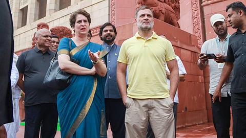 Rahul and Priyanka level serious allegations against the new Education Minister, say someone who defended a rape case has been made a minister.