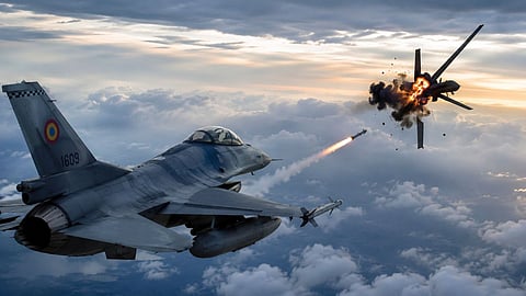 NATO's stern response to Russia! Romania shoots down Russian drone with F-16; third incursion in three days.