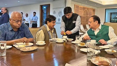 TMC leader seen having lunch with JP Nadda; Saugata Roy breaks silence on proximity to BJP, reveals the full truth.
