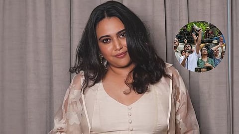 swara bhasker supports cjp student protest on delhi police action