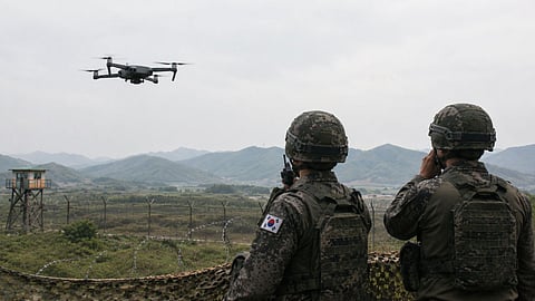 A US military drone strays over the South Korean border; panic erupts near the North Korean border, prompting evacuation of the area.
