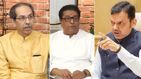 Uddhav Thackeray Raj Thackeray And Fadnavis