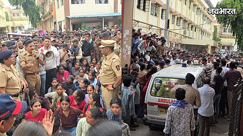 wardha minor rape murder case accused arrested protest at hospital