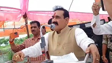 Narottam Mishra Warning Police