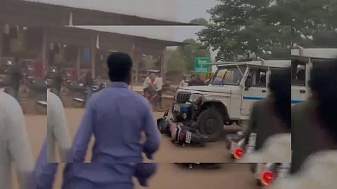 Panna Police Car Theft Market Chaos