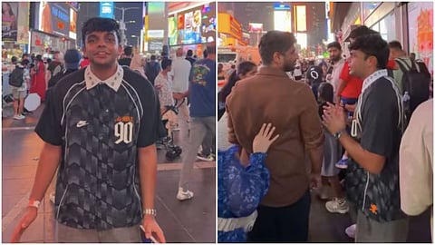 A Mumbai content creator found 100 Indians in New York's Times Square in just 48 minutes, and the video has gone viral.