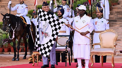 President Murmu flags off the PBG Soldierthon; NCC Cyclothon and Fit India campaign also launched.