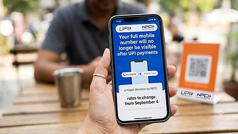 Your full mobile number will no longer be visible after UPI payments