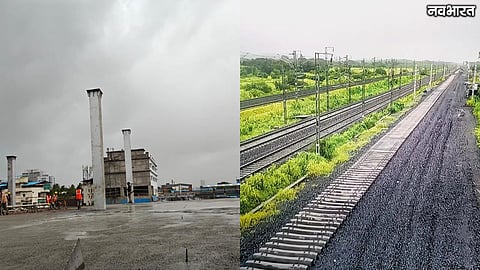 MRVC Virar Dahanu Quadrupling Project New Station Elevated Deck Progress
