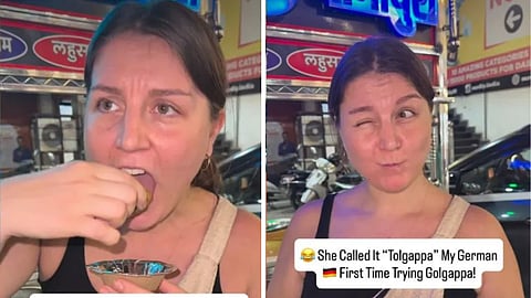 A German woman went viral after trying golgappa for the first time and adorably calling it "Tolgappa" in a fun Instagram video.