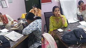 मेरठ CHC में स्वास्थ्य सेवाओं पर सवाल; टीका लगवाने पहुंचे मरीज को लौटाया, मेहंदी लगवाती दिखीं महिला कर्मचारी