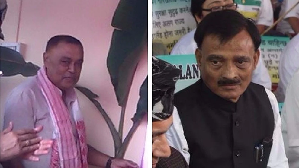 मंत्री रंजीत दत्ता और सांसद आर पी सरमा/ फोटो: सोशल मीडिया