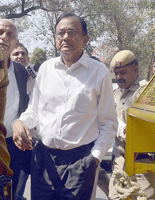 New Delhi: Congress leader P. Chidambaram whose son Karti Chidambaram who was 