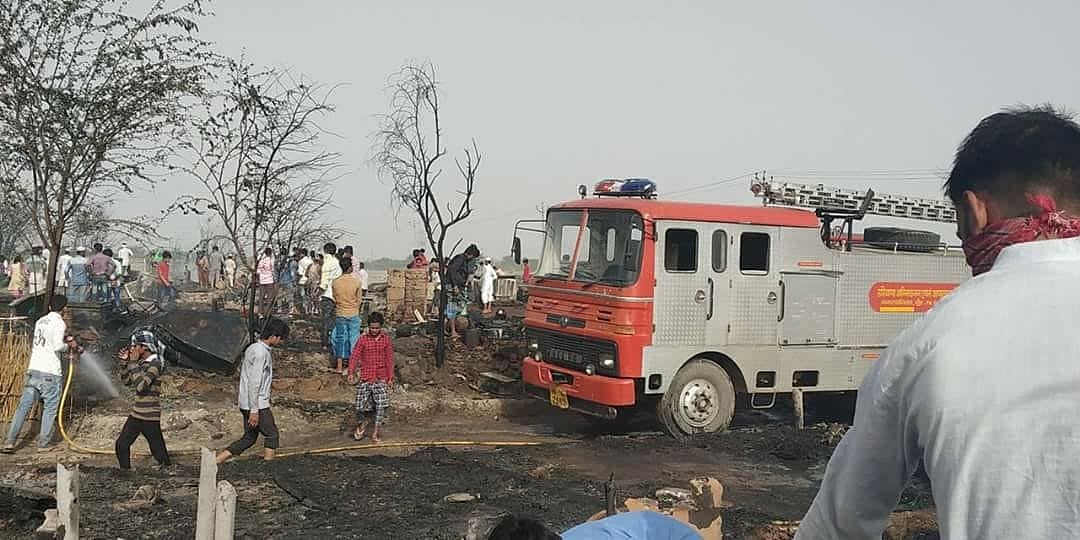 दिल्ली के बाद हरियाणा में रोहिंग्या मुसलमानों की झुग्गियां जलकर खाक, नूह में 57 परिवार बेघर
