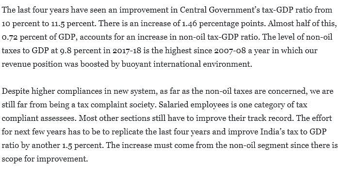 वित्तमंत्री अरुण जेटली का फेसबुक पोस्ट