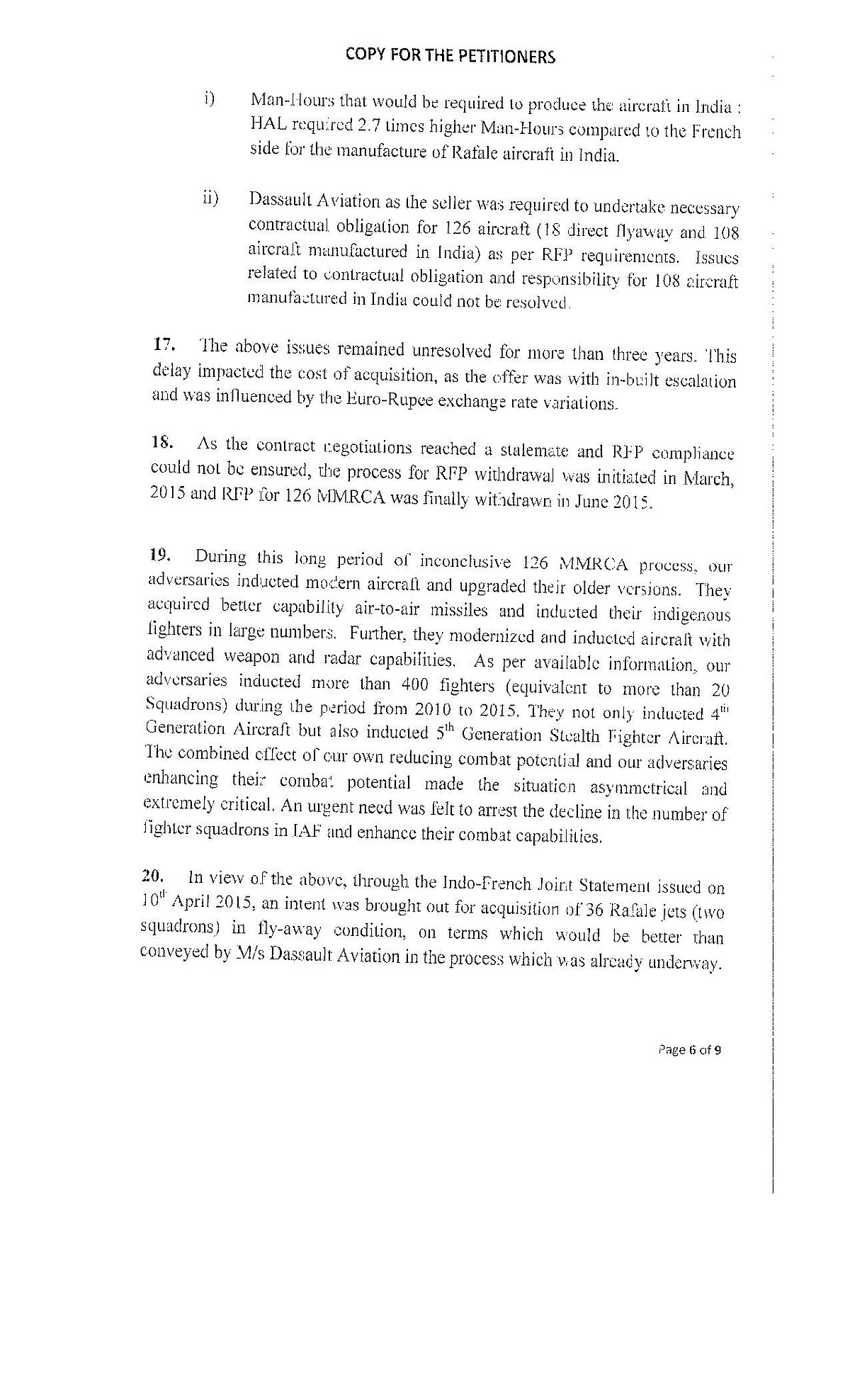 राफेल सौदा: सरकार ने सु्प्रीम कोर्ट को बताई 36 विमान खरीदने की वजह, लेकिन अनिल अंबानी और  कीमत पर खामोश