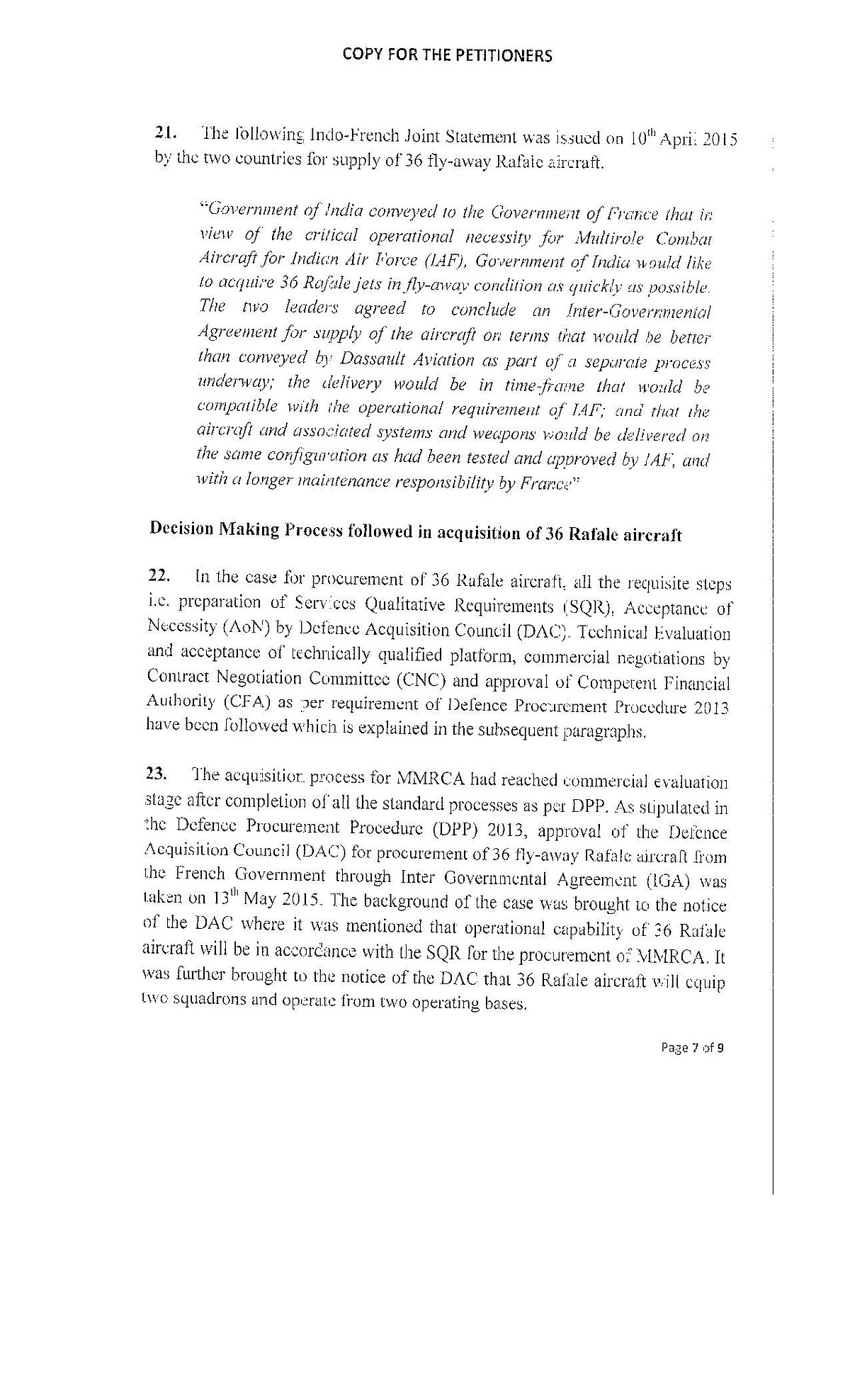 राफेल सौदा: सरकार ने सु्प्रीम कोर्ट को बताई 36 विमान खरीदने की वजह, लेकिन अनिल अंबानी और  कीमत पर खामोश