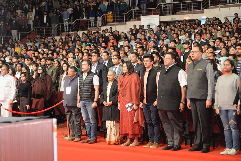 दिल्ली: छात्रों से संवाद में राहुल बोले, देश में नौकरियों की कमी के चलते बढ़ रहा गुस्सा, नहीं मान रही सरकार