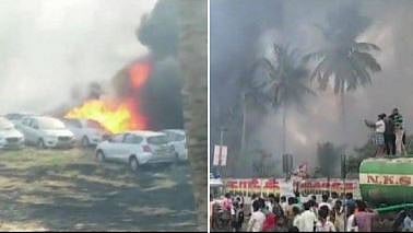 चेन्नई में निजी कंपनी की पार्किंग में भीषण आग, 200 से ज्यादा कारें खाक