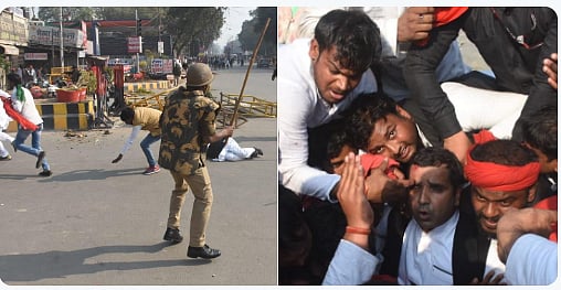 वीडियो: अखिलेश को रोकने के बाद योगी की पुलिस का प्रयागराज में छात्रों पर लाठीचार्ज, सपा सांसद समेत अनेक घायल 