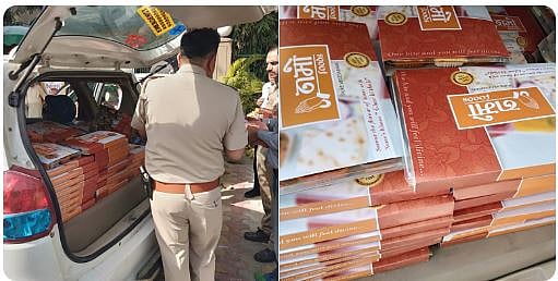 नोएडा: पोलिंग बूथ पर उड़ी आचार संहिता की धज्जियां!, योगी की पुलिस, बीजेपी प्रत्याशी पर ‘नमो फूड’ बांटने का आरोप