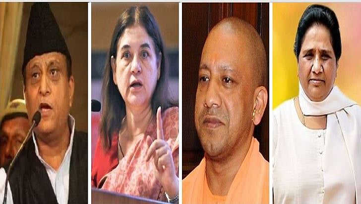 चुनाव आयोग ने चलाया चाबुक, वोटरों को भड़काने-धमकाने पर योगी-आजम-माया-मेनका के बोलने पर लगाई पाबंदी