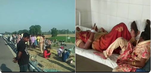 लखनऊ-आगरा एक्सप्रेस-वे पर बड़ा हादसा, बस पलटने से बिहार जाने वाले 5 लोगों की मौत, 30 घायल