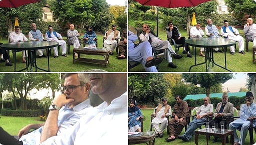 कश्मीर में दहशत के बीच श्रीनगर में हुई सर्वदलीय बैठक, अब्दुल्ला-महबूबा ने आर्टिकल 35-ए पर मोदी सरकार को दी ये नसीहत