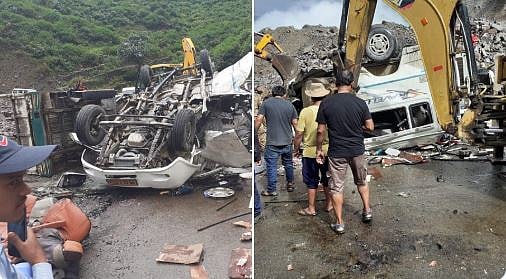 उत्तराखंड के बद्रीनाथ हाईवे पर दर्दनाक हादसा, मरने वाले श्रद्धालुओं की संख्या पहुंची 6, कई घायल 