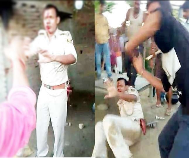 ‘सुशासन बाबू’ के राज में ‘खाकी’ भी नहीं सुरक्षित, मुजफ्फरपुर में ग्रामीणों ने पुलिस को दौड़ा-दौड़ाकर पीटा