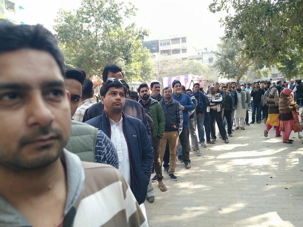 दिल्ली चुनाव LIVE: एक्सिस-माई इंडिया के एग्जिट पोल में ‘आप’ की लहर, 59 से 68 सीट मिलने का अनुमान