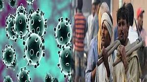कोरोना लॉकडाउन: दिहाड़ी मजदूरों पर टूटा मुसीबतों का पहाड़, काम बंद, सैकड़ों किलोमीटर के सफर पर घर पैदल ही निकले