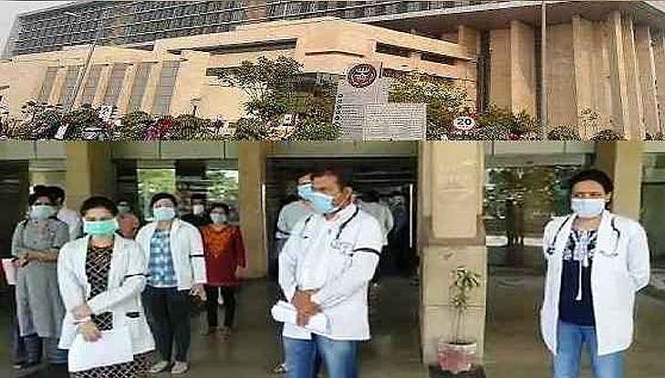 हरियाणाः अगले ही दिन खुली खट्टर के दावों की पोल, फरीदाबाद में डॉक्टरों ने सुरक्षा और सैलरी को लेकर किया हंगामा