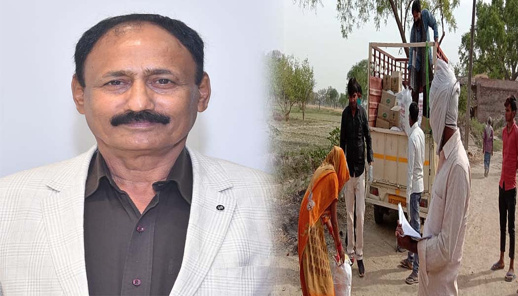 द्वाबा विकास एवं उत्थान समिति ने बांटी राहत सामाग्री