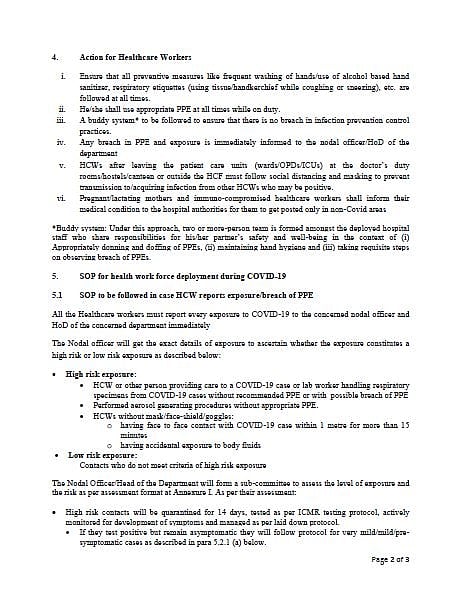 मोदी सरकार ने चुपके से खत्म कर दिया हेल्थ वर्कर का कोरोना टेस्ट और अनिवार्य 14 दिन का क्वारंटीन, कहा- घर जाओ