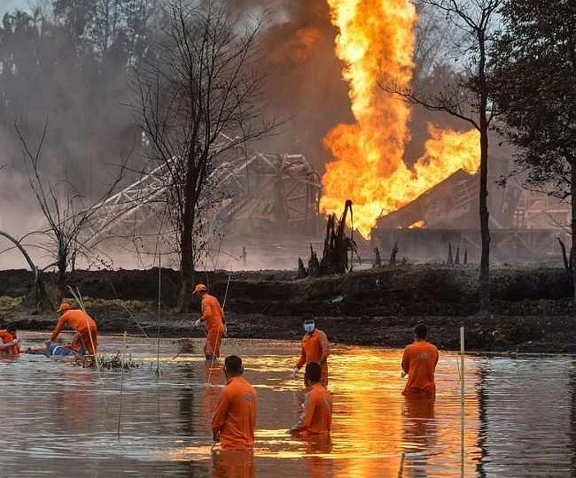 सौ दिन बाद भी असम के बाघजान गैस कुएं की आग बेकाबू, हजारों बेघर, पशु-पक्षियों पर खतरा, 2 महीने लगेंगे काबू करने में