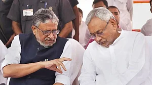 नीतीश हैं मुख्य 'मौका' मंत्री और उप मुख्यमंत्री सुशील मोदी 'धोखा' मंत्री, कार्टून शेयर कर बोले लालू