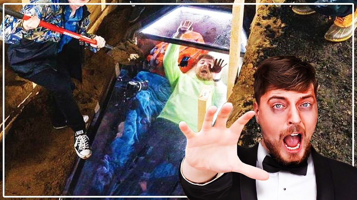 वीडियो: जमीन के अंदर ताबूत में 50 घंटे तक जिंदा दफन रहा ये यूट्यूबर, कैमरे की रिकॉर्डिंग देख हैरान हुए लोग 