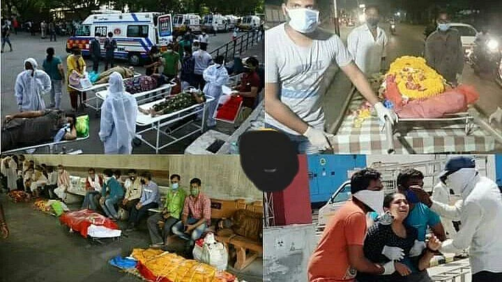 कोरोना काल में गुजरात की सरकारी स्वास्थ्य सेवाएं पूरी तरह ध्वस्त, अस्पतालों के शव गृह में सड़ रही हैं लाशें