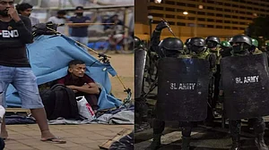 श्रीलंका: राष्ट्रपति के शपथ लेने के बाद एक्शन में सेना-पुलिस, आंदोलनकारियों के उखाड़े टेंट